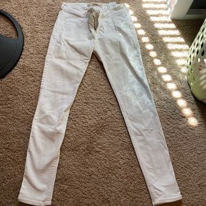 White hollister skinny jeans